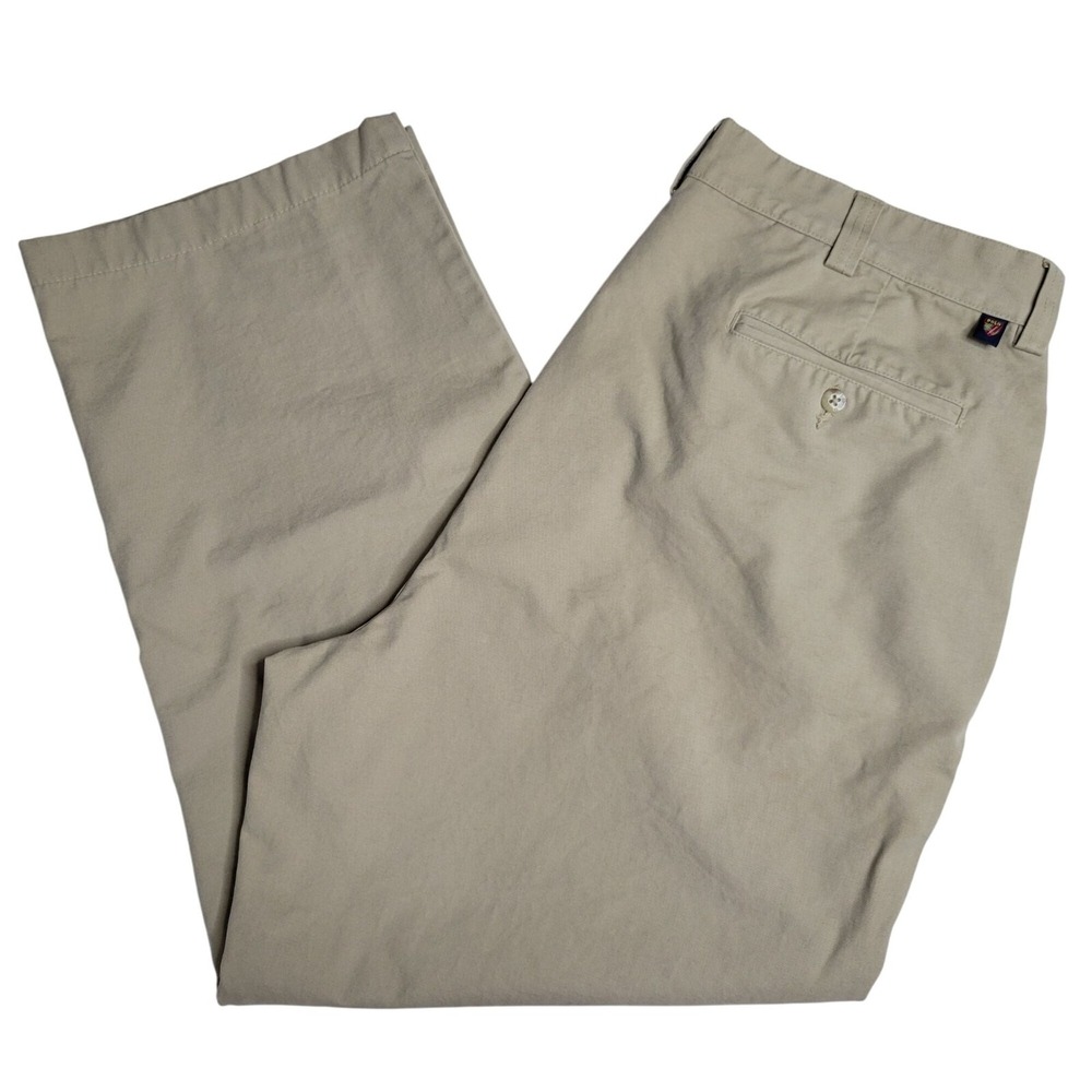 Polo Golf Men's Khaki Chino Pants‎ 38x28 Classic Fit 100% Cotton
